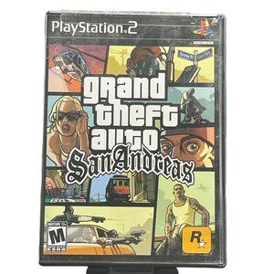 Grand Theft‎ Auto: San Andreas (Sony PlayStation 2, 2004) PS2 Complete w/ Manual